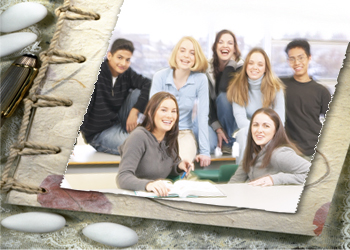 Students in a classroom