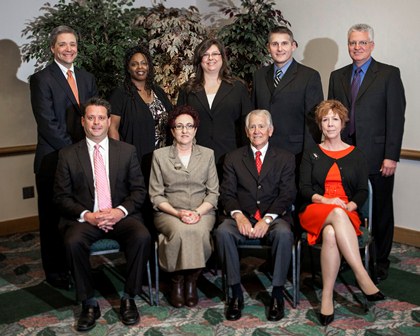 Group shot of 2012 Alumni Hall of Fame Inductees