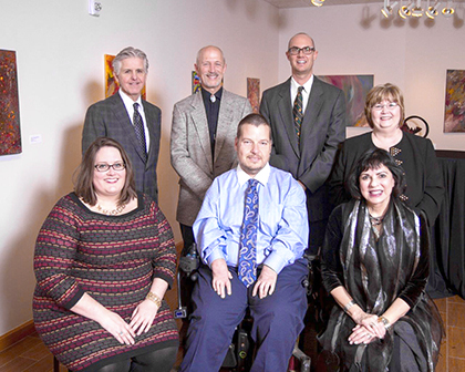 Group shot of 2014 Alumni Hall of Fame Inductees