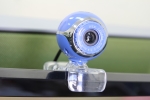a silver webcam