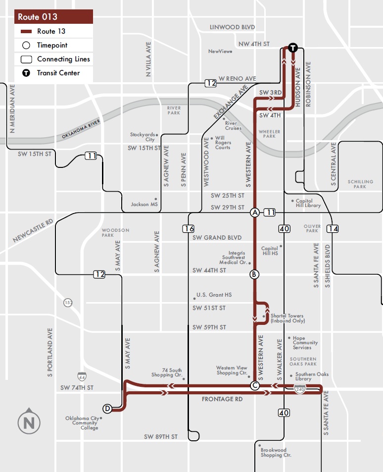Embark Bus Route Map Embark - Oklahoma City Community College