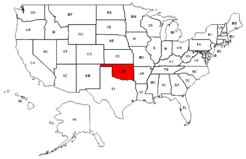 oklahoma map