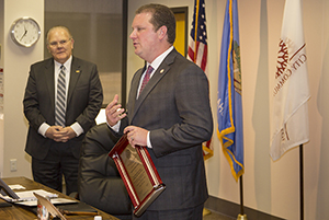 Representative Jon Echols receives OCCC Regents Excellence Award