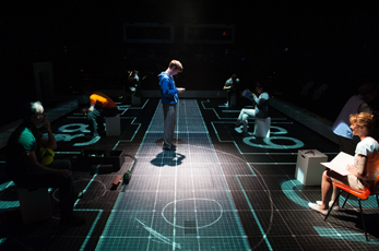 Photo from the production of The Curious Incident of the Dog in the Night-Time.