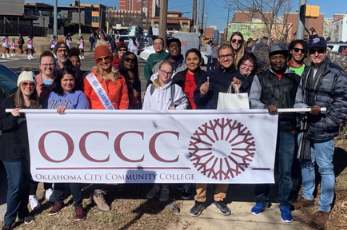 Oklahoma City Community College students and employees walked in the Martin Luther King Junior Holiday Parade hosted January 20 in downtown Oklahoma City