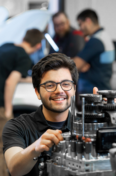 A student in the OCCC Automotive Technology program.