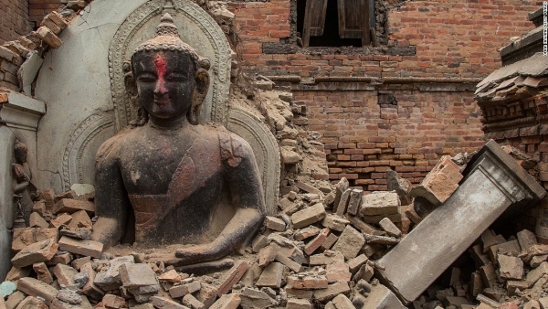 On April 25, 2015 an earthquake caused extensive damage in Nepal.