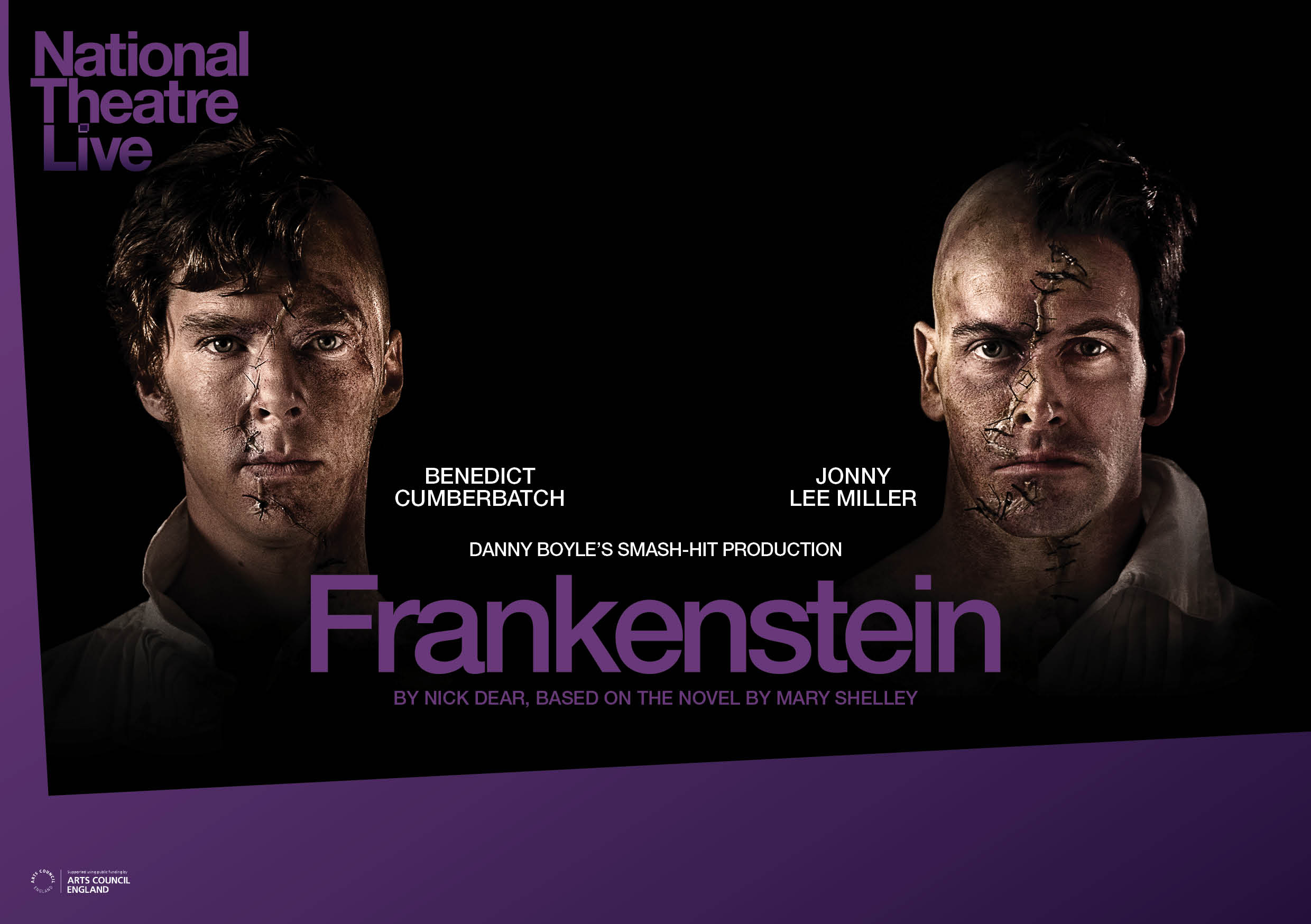Benedict Cumberbatch and Lee Miller portray Frankenstein and the Creature in NTL's "Frankenstein"