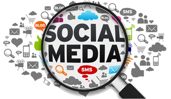 Graphic of social media icons