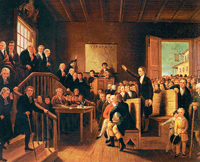 Patrick Henry Arguing the Parson's Cause At Hanover Courthouse