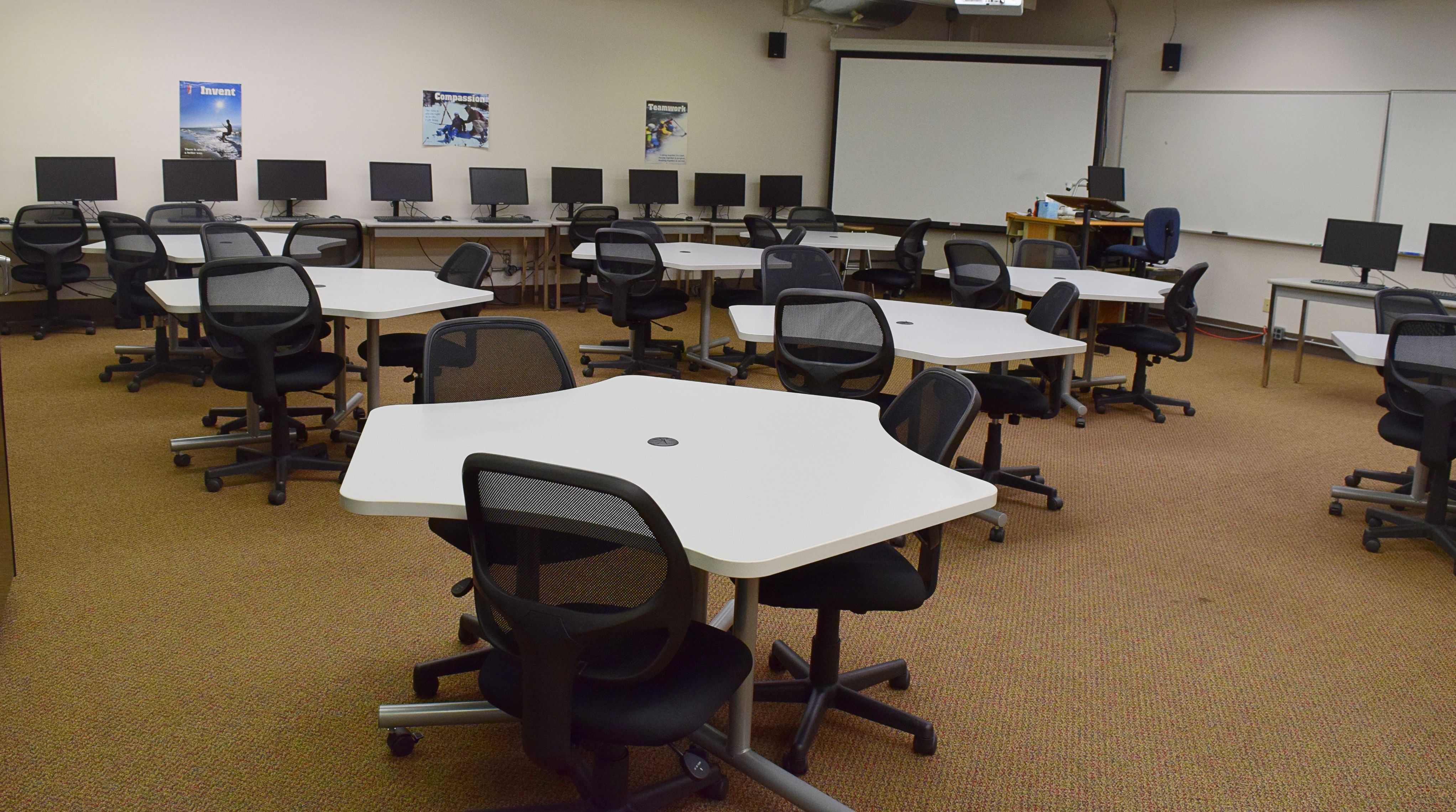 empty classroom