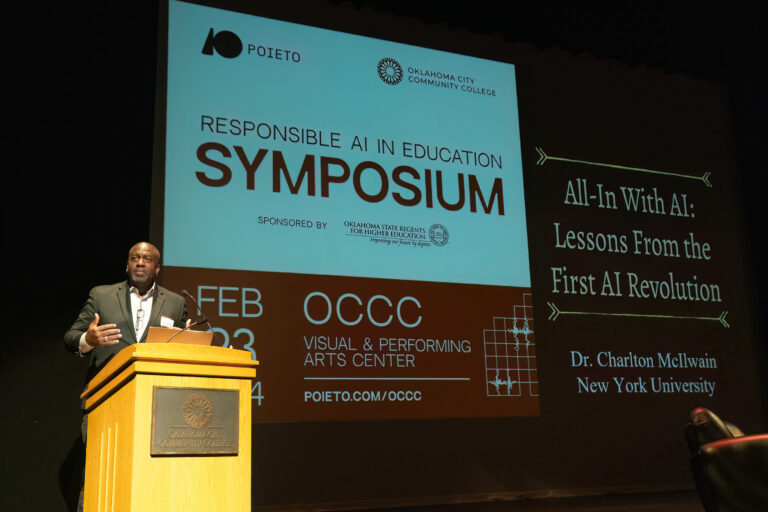 Vice Provost for Faculty Engagement, Pathways & Public Interest Technology at New York University Dr. Charlton McIlwain delivers the symposium’s keynote address.